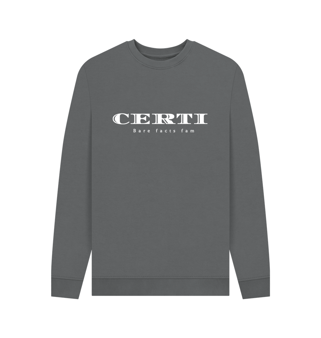 Slate Grey Printed Sweater