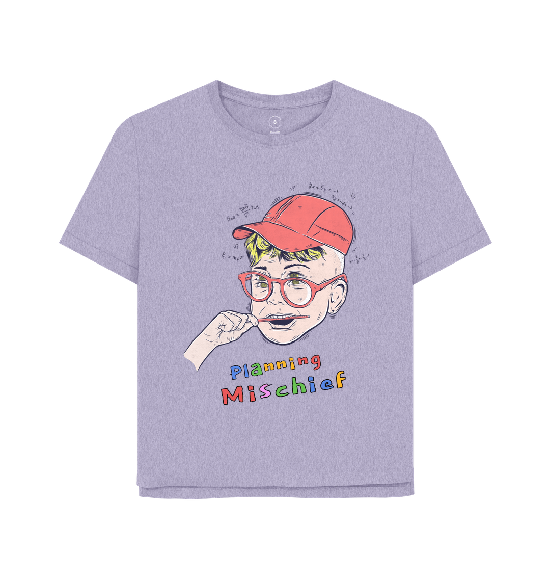 Lavender Mischievous tee women's