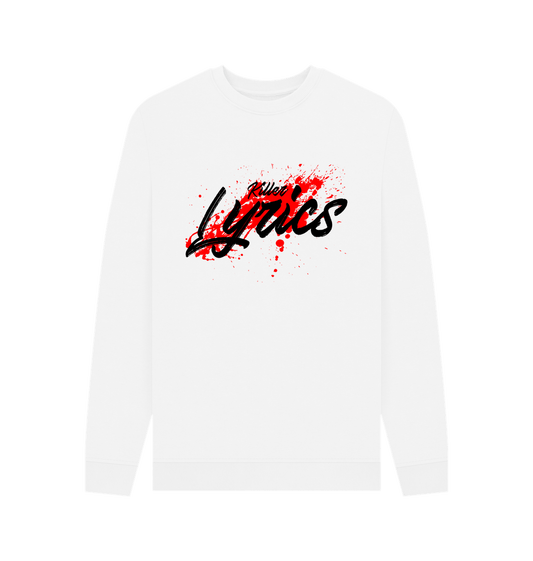 White Lyrical murder sweater