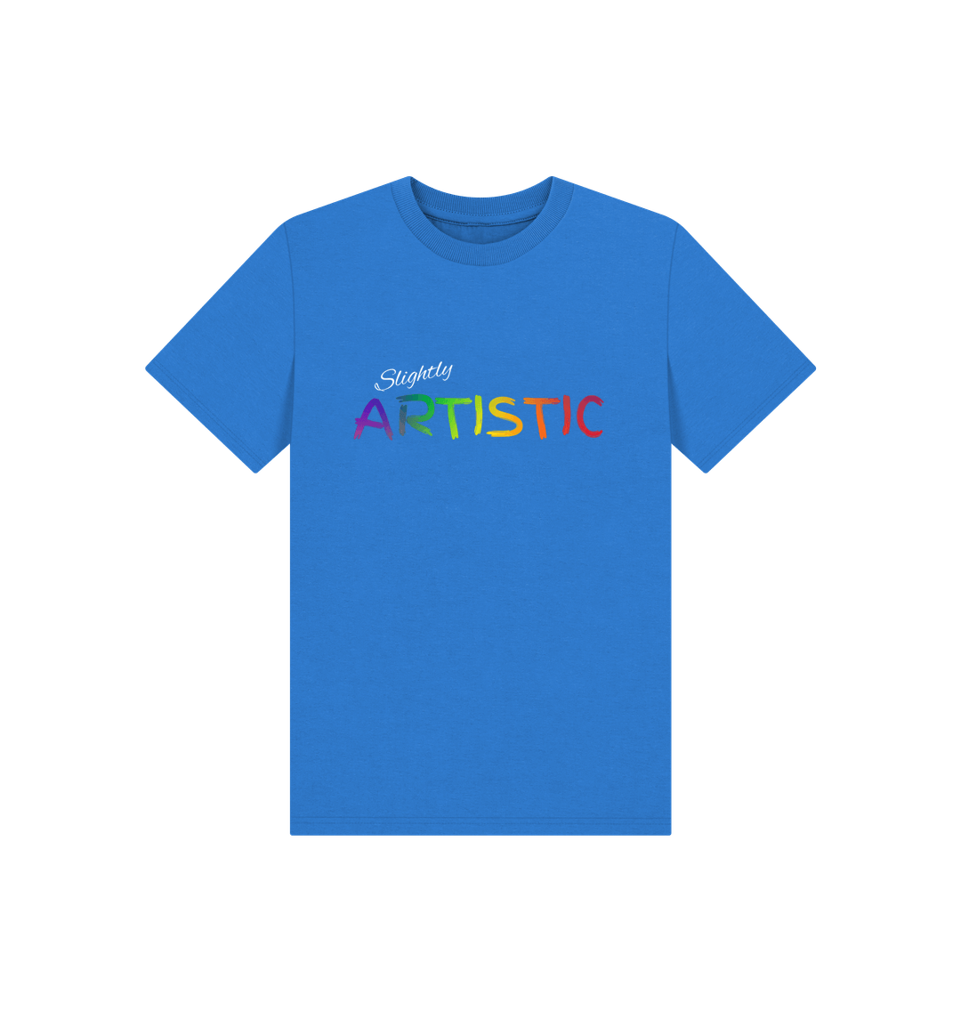 Bright Blue Artistic tee kids