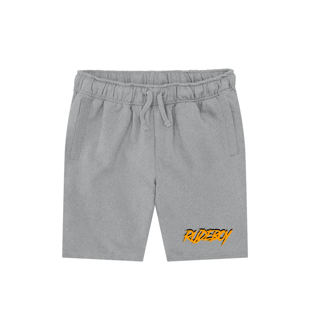 Athletic Grey Printed Mens Shorts