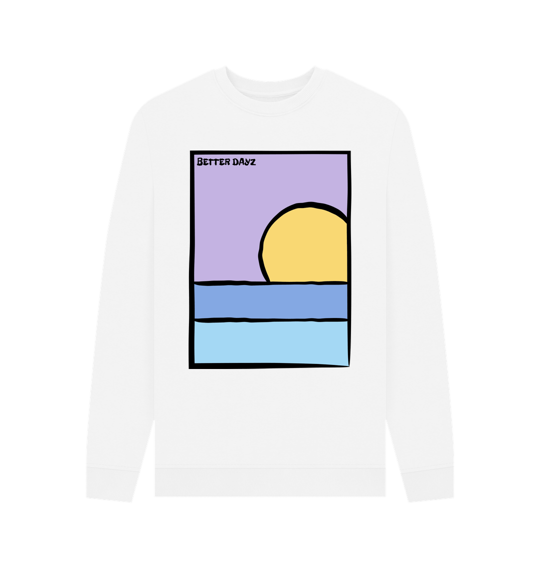 White BETTER DAYZ SWEATER