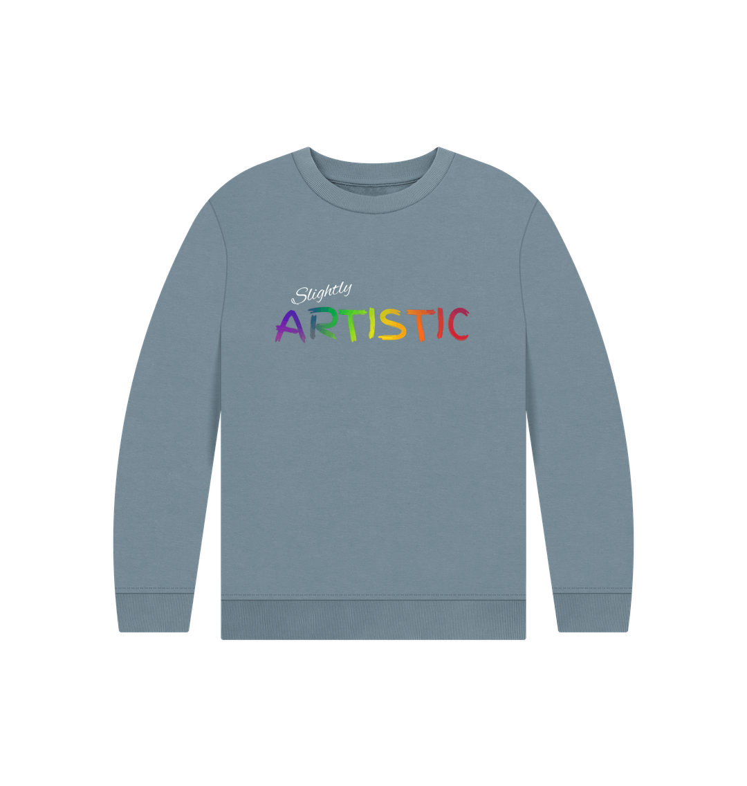 Stone Blue Artistic sweater kids