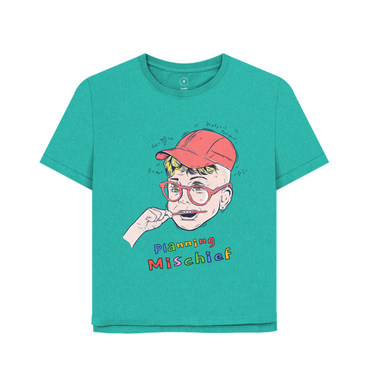 Seagrass Green Mischievous tee women's