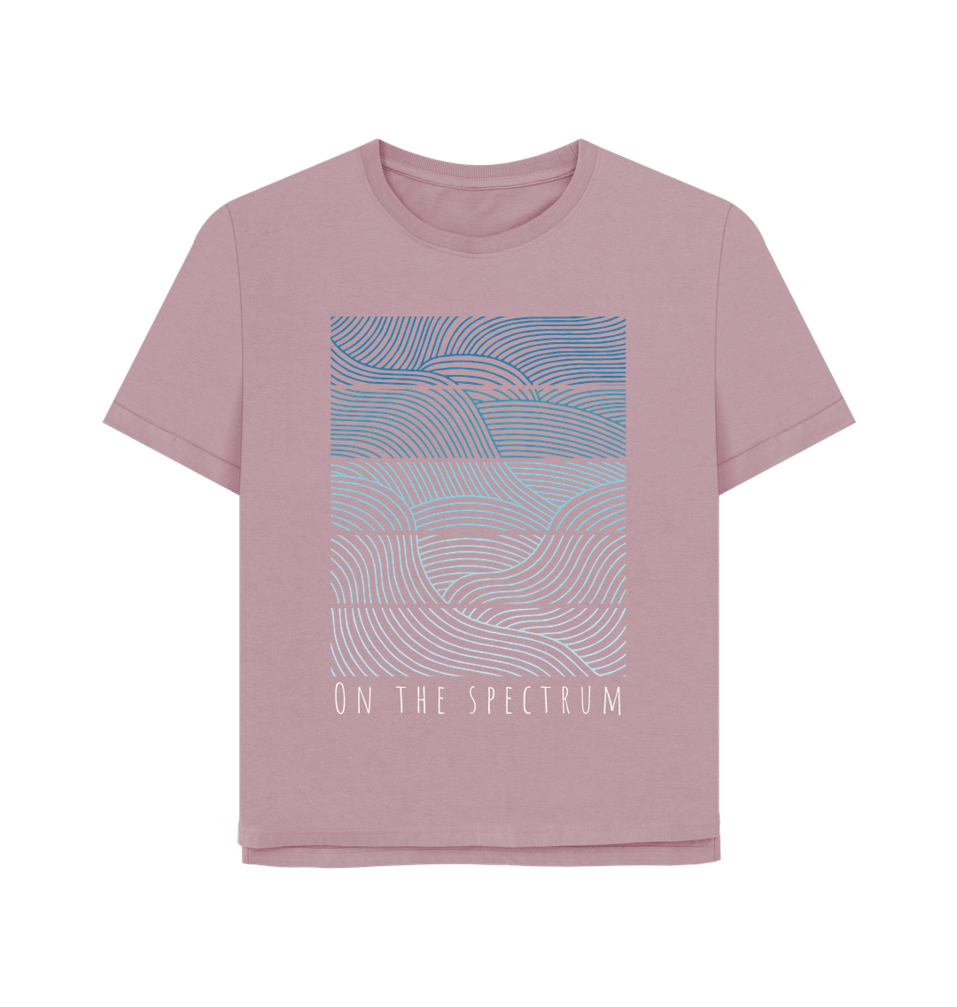 Mauve Spectrum tee women's