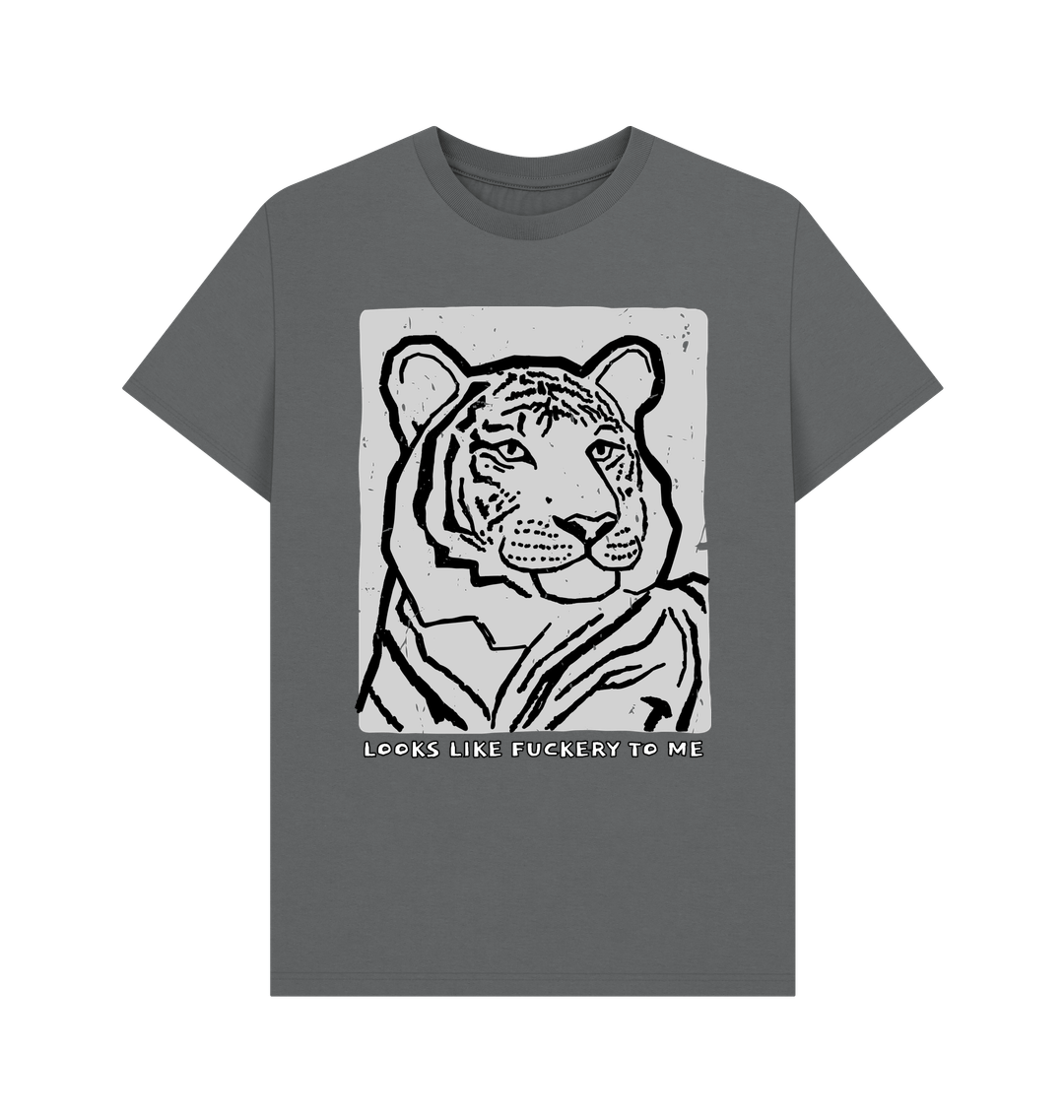 Slate Grey Printed T-shirt