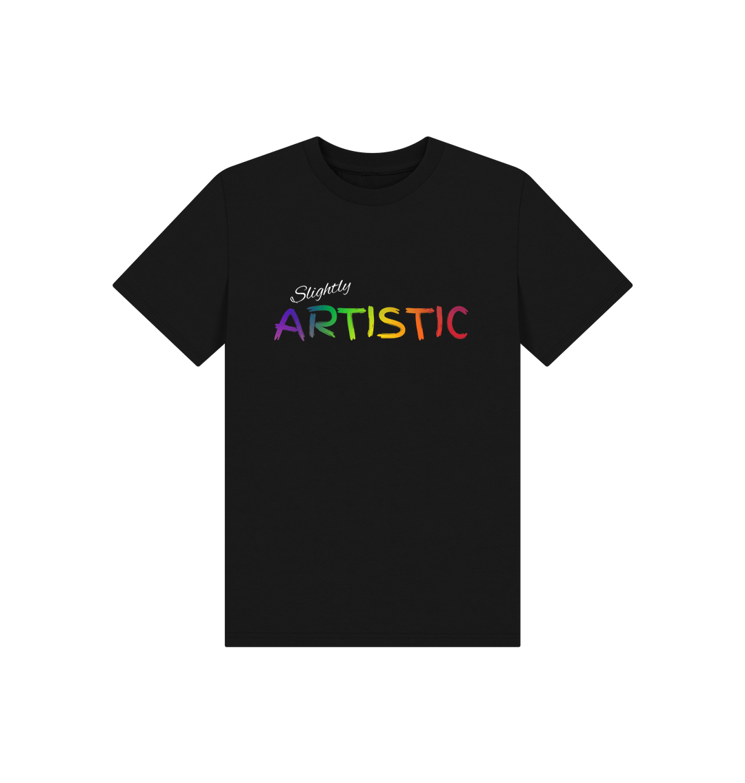 Black Artistic tee kids