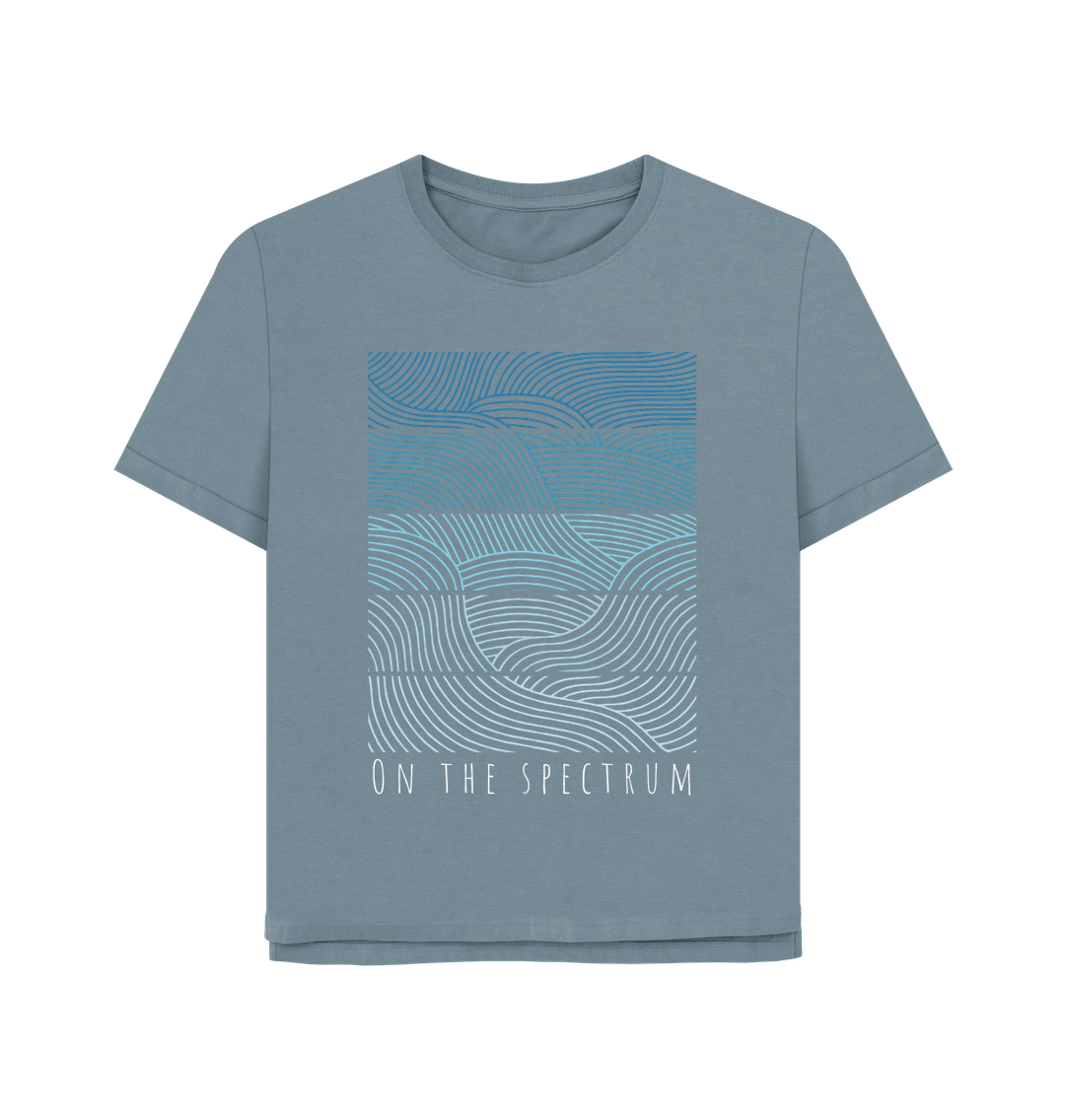 Stone Blue Spectrum tee women's