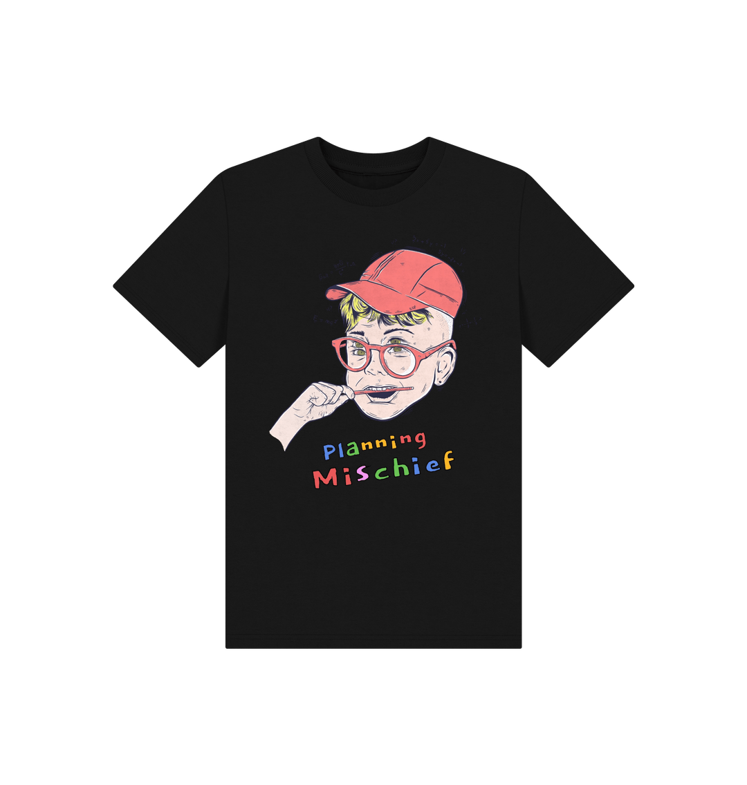 Black Mischievous tee kids