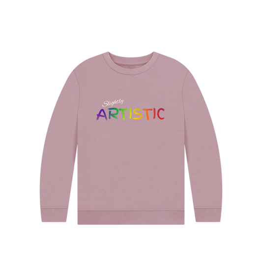 Mauve Artistic sweater kids