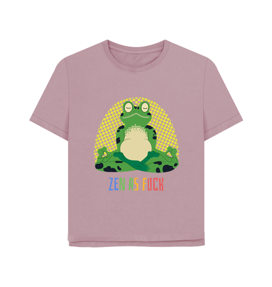 Mauve Sensei Frog tee women's